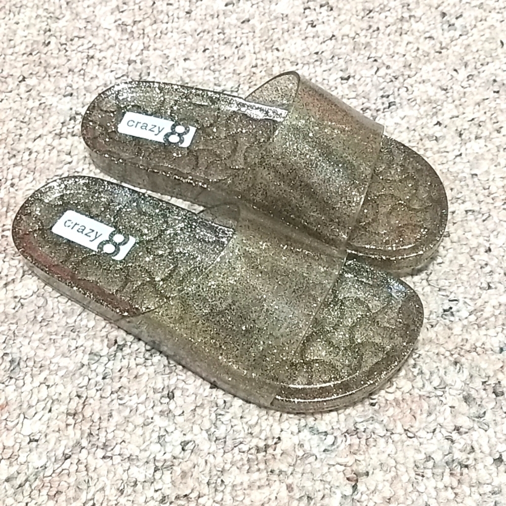 Crazy 8 Glitter Jelly Sandals Slides